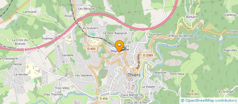 localisation de l'entreprise CHLOROPHYLLES  THIERS