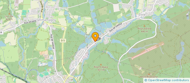 localisation de l'entreprise CHM à SERMAMAGNY