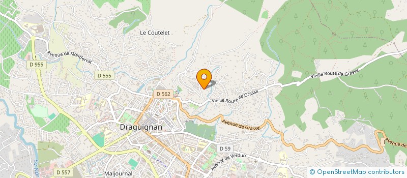 localisation de l'entreprise CHM  DRAGUIGNAN