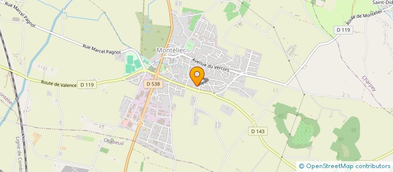 localisation de l'entreprise CHM à MONTELIER