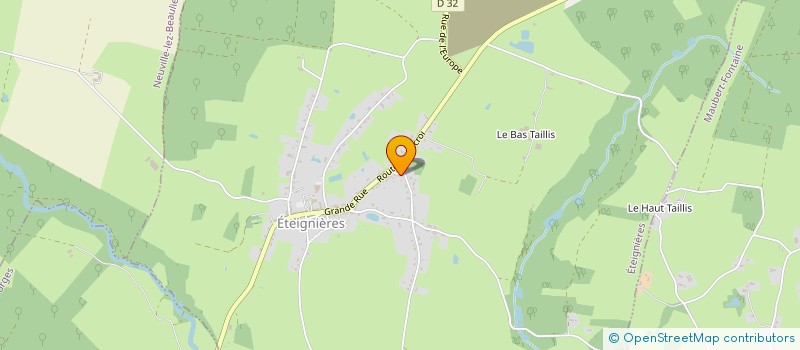 localisation de l'entreprise CHM BOURDON  ETEIGNIERES