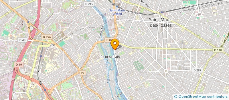 localisation de l'entreprise CHM GRIMAUD à SAINT-MAUR-DES-FOSSES