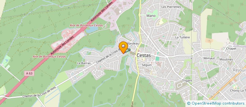 localisation de l'entreprise CHM IMMO 2M  CESTAS