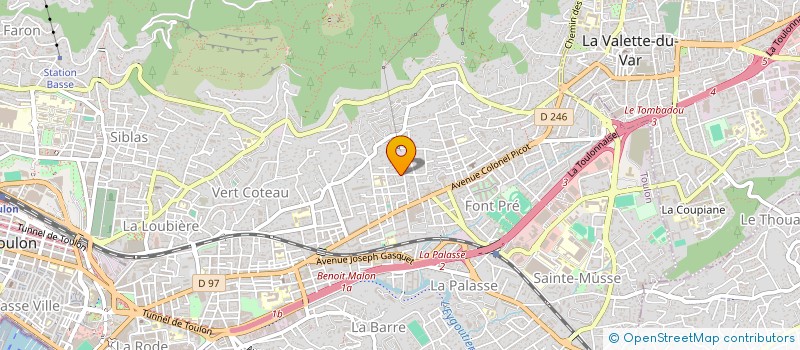 localisation de l'entreprise CHM SERVICES  TOULON