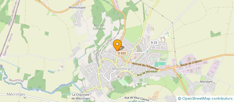 localisation de l'entreprise CHN  MONTMIRAIL