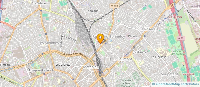localisation de l'entreprise CHN PLATRERIE à TOULOUSE