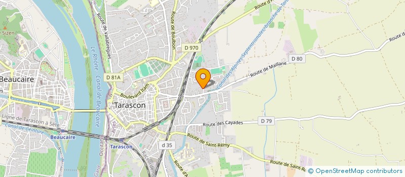 localisation de l'entreprise CHOC  TARASCON