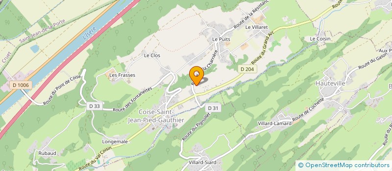 localisation de l'entreprise CHOC'ARBIN à ARBIN