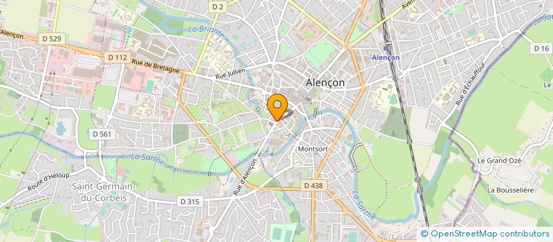 localisation de l'entreprise CHOC COIFFURE à ALENCON
