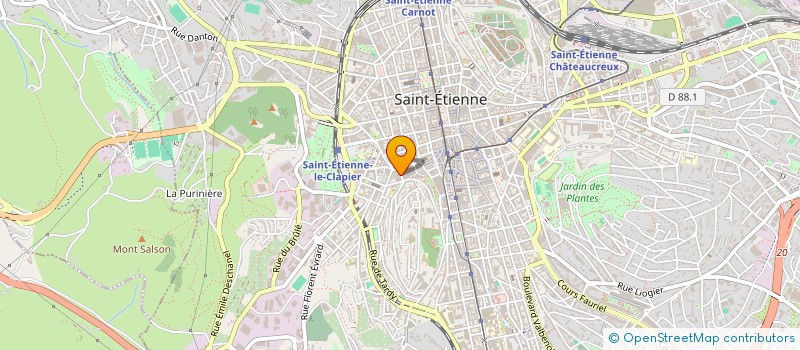 localisation de l'entreprise CHOC DB  SAINT-ETIENNE