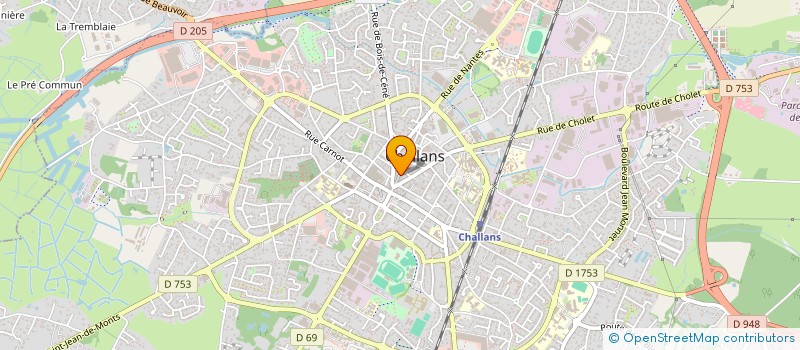 localisation de l'entreprise CHOC & MYCE à CHALLANS