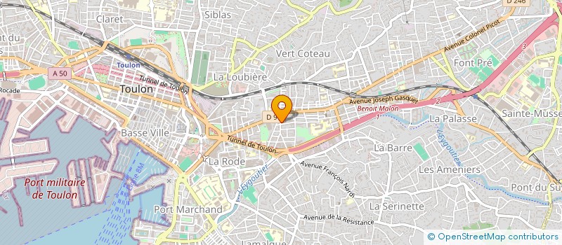 localisation de l'entreprise CHOCADIS à TOULON