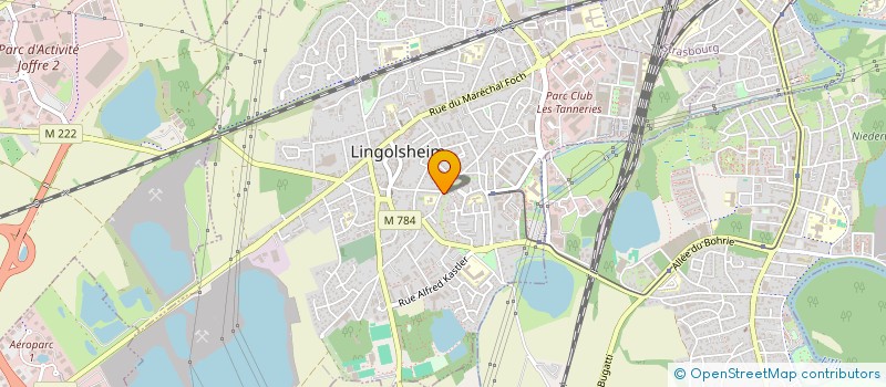 localisation de l'entreprise CHOCAFF à LINGOLSHEIM