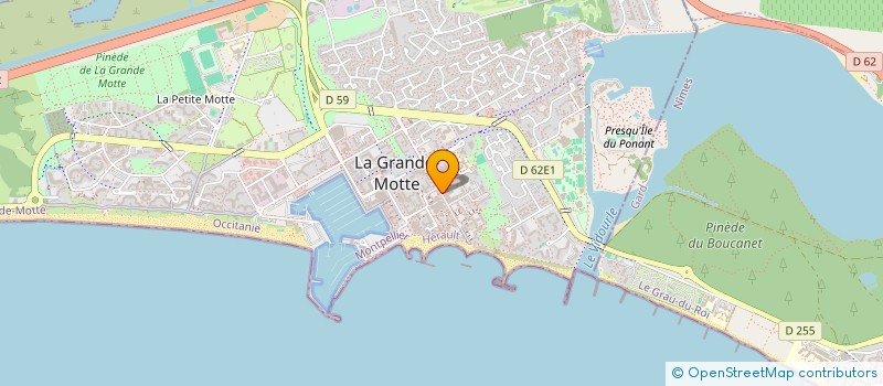localisation de l'entreprise CHOCALATE CAFE à LA GRANDE-MOTTE