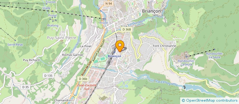 localisation de l'entreprise CHOCARD AIRLINES à BRIANCON