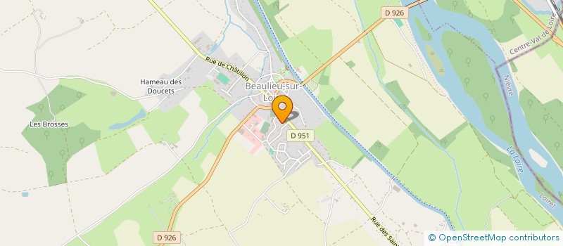 localisation de l'entreprise CHOCAT PLOMBERIE CHAUFFAGE à BEAULIEU-SUR-LOIRE