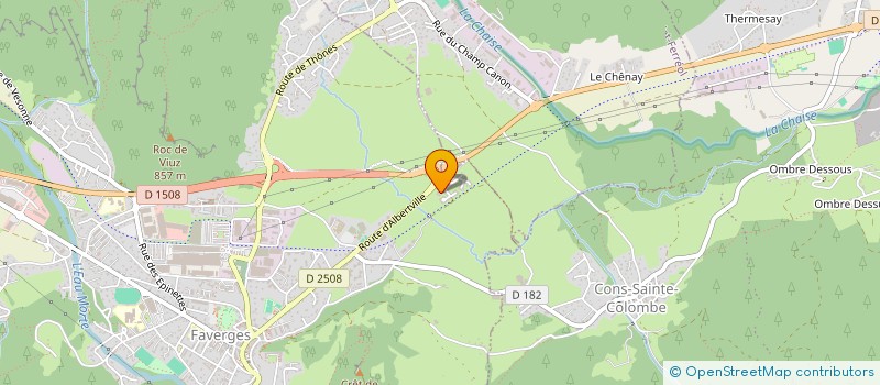 localisation de l'entreprise CHOCHOLL  FAVERGES-SEYTHENEX