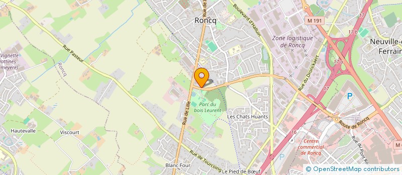 localisation de l'entreprise CHOCMOD  RONCQ