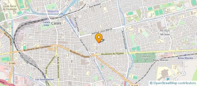 localisation de l'entreprise CHOCO ET GOURMANDISES  CALAIS