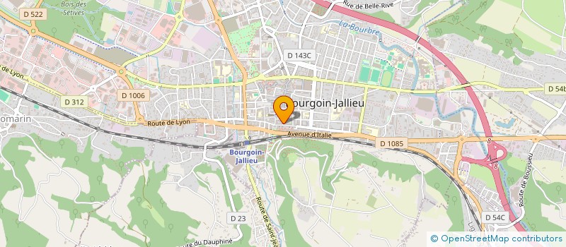 localisation de l'entreprise CHOCO GOURMANDISES  BOURGOIN-JALLIEU