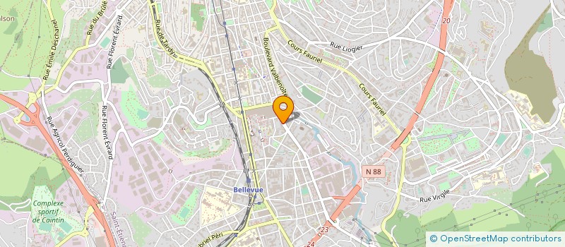 localisation de l'entreprise CHOCO PAIN  SAINT-ETIENNE