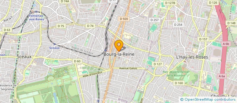 localisation de l'entreprise CHOCO-SHOP à BOURG-LA-REINE