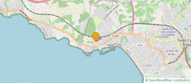 localisation de l'entreprise CHOCO'VAR à SAINT-CYR-SUR-MER