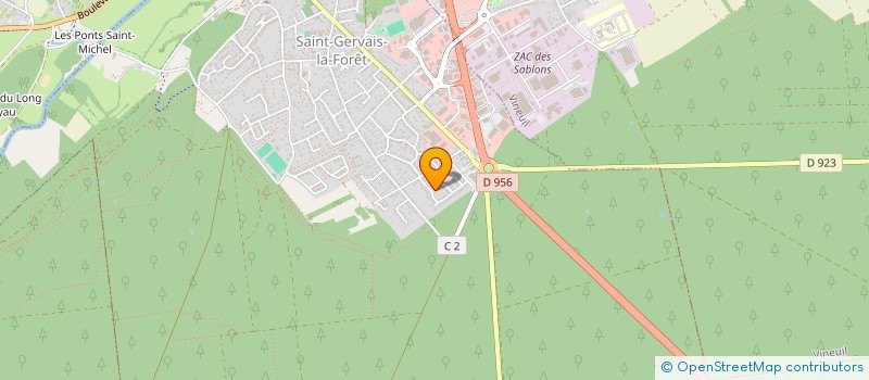 localisation de l'entreprise CHOCOBAT  SAINT-GERVAIS-LA-FORET