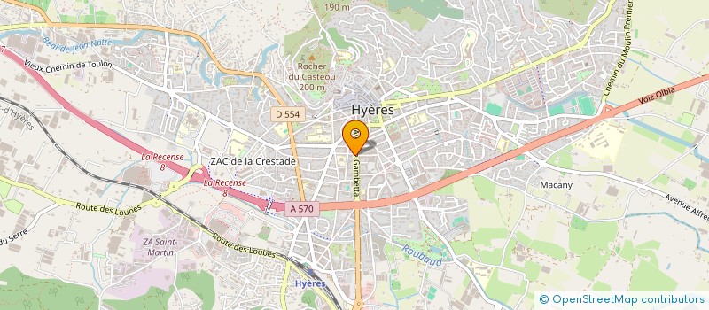 localisation de l'entreprise CHOCOHYERES  HYERES