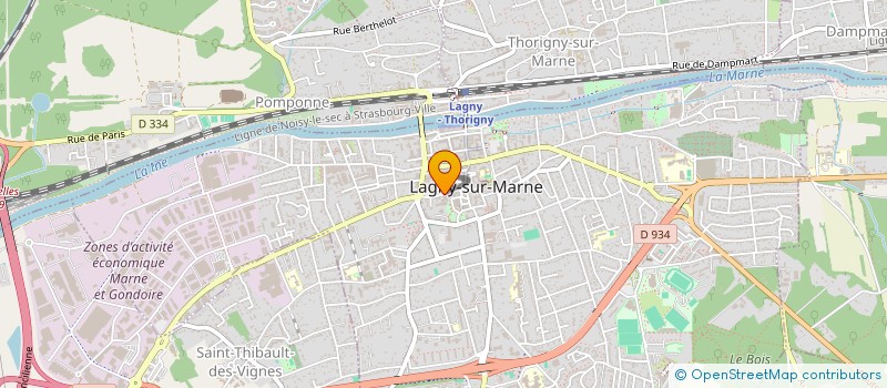 localisation de l'entreprise CHOCOJADE  LAGNY-SUR-MARNE