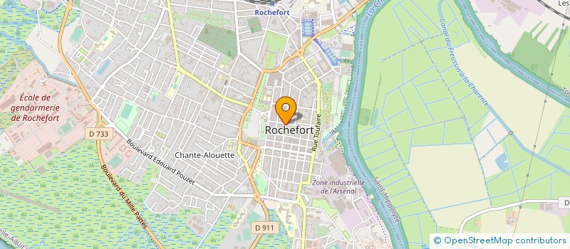 localisation de l'entreprise CHOCOLA'THE  ROCHEFORT