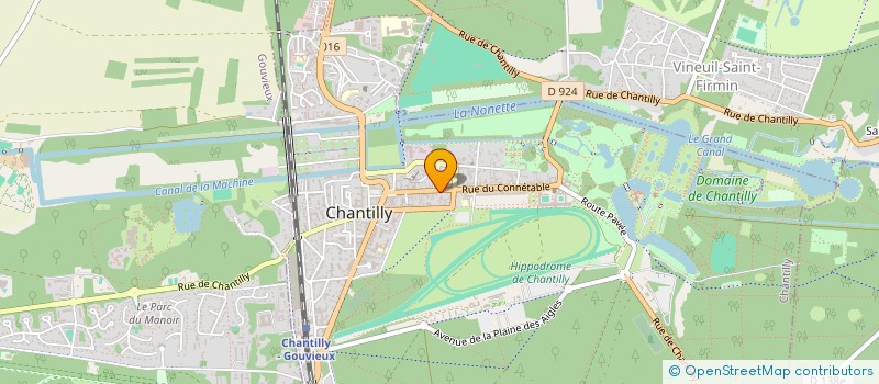 localisation de l'entreprise CHOCOLAT & COMPAGNIE à CHANTILLY
