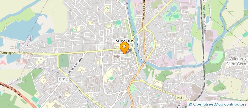 localisation de l'entreprise CHOCOLAT DE SOISSONS à SOISSONS