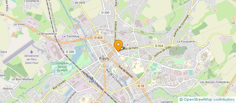 localisation de l'entreprise CHOCOLAT ET MACARONS à FLERS
