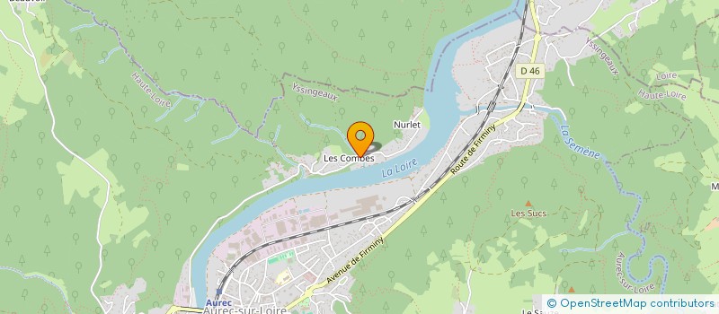 localisation de l'entreprise CHOCOLAT FRAMBOISE  AUREC-SUR-LOIRE