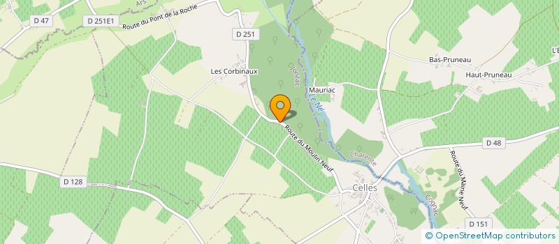 localisation de l'entreprise CHOCOLATE FROG FILMS  CELLES