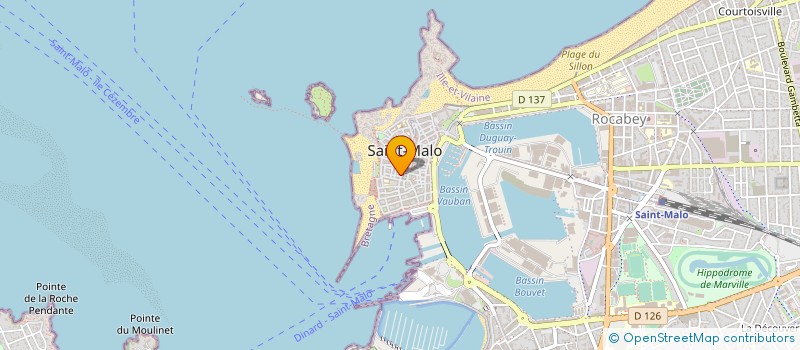 localisation de l'entreprise CHOCOLATERIE CONFISERIE GALLAND  SAINT-MALO