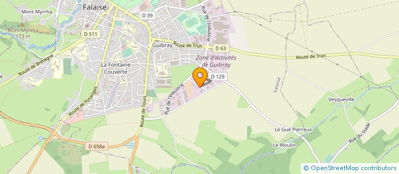 localisation de l'entreprise CHOCOLATERIE DE L'OUEST  LOUVIERS