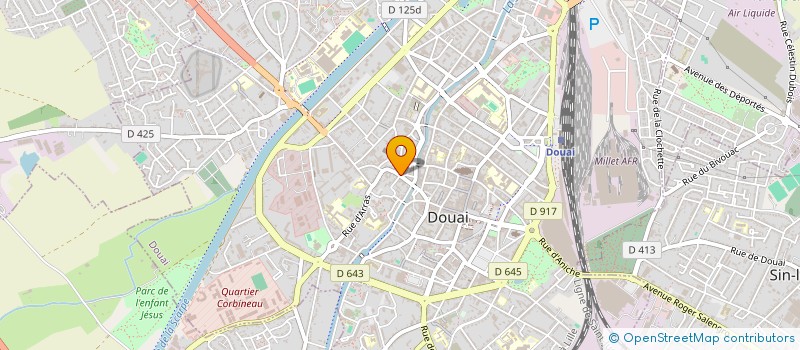 localisation de l'entreprise CHOCOLATERIE DE LA CLOCHE à DOUAI