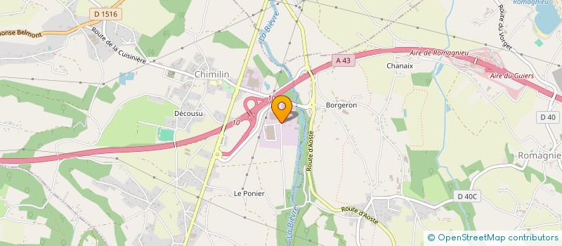 localisation de l'entreprise CHOCOLATERIE DE MARLIEU à CHIMILIN