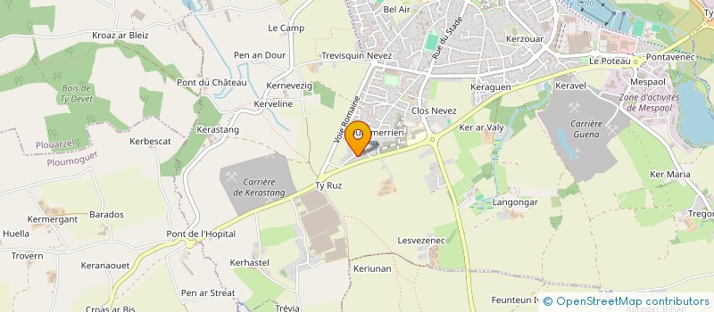 localisation de l'entreprise CHOCOLATERIE DU PHARE  SAINT-RENAN