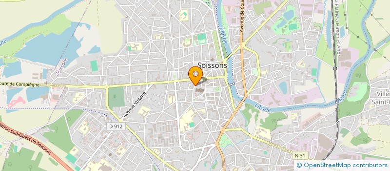 localisation de l'entreprise CHOCOLATERIE FERON à SOISSONS