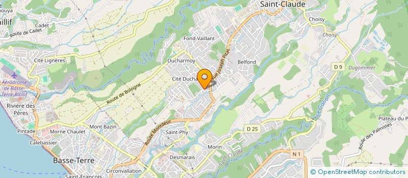 localisation de l'entreprise CHOCOLATERIE LES SUPREMES à SAINT-CLAUDE
