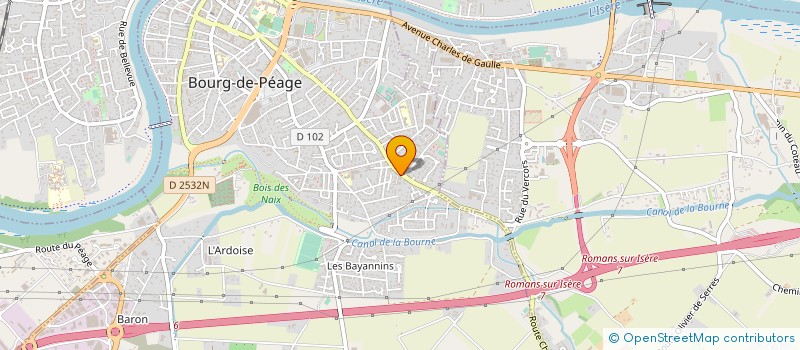 localisation de l'entreprise CHOCOLATERIE LIONNETON à BOURG-DE-PEAGE
