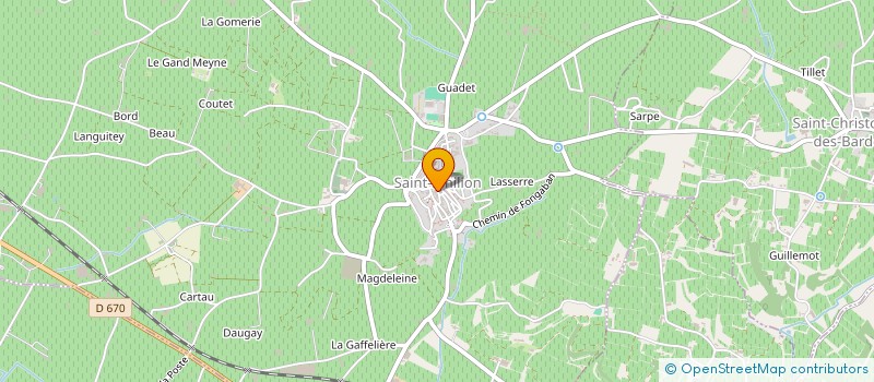 localisation de l'entreprise CHOCOLATERIE MAELIG à SAINT-EMILION
