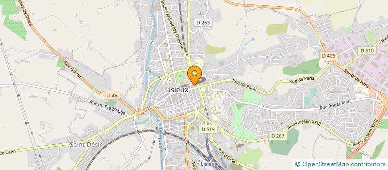 localisation de l'entreprise CHOCOLATERIE MERIMEE  LISIEUX