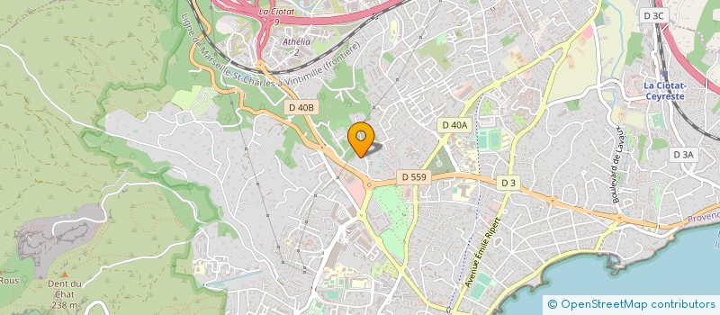 localisation de l'entreprise CHOCOLATERIE MORGAN FABRE à LA CIOTAT