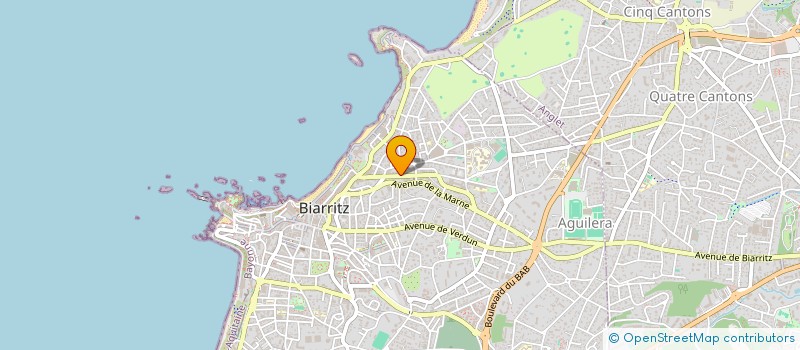 localisation de l'entreprise CHOCOLATERIE PATISSERIE VICTORIA à BIARRITZ