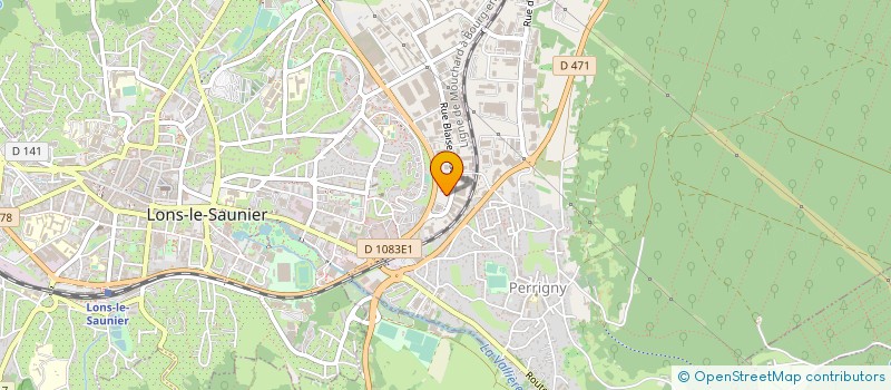 localisation de l'entreprise CHOCOLATERIE PELEN - AU PRINCE D'OR ANGE à LONS-LE-SAUNIER