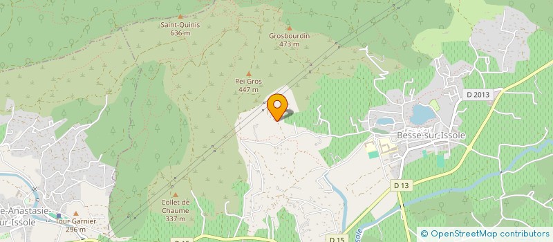 localisation de l'entreprise CHOCOLATERIE SAND  BESSE-SUR-ISSOLE